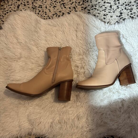Aldo Marta Beige Ankle Booties Size 7 - Picture 4 of 15